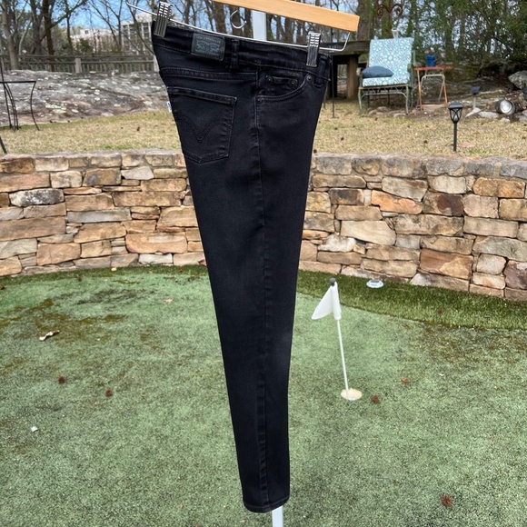 Levi's 710 Super Skinny Black Jeans - Picture 3 of 13